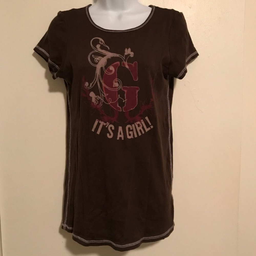 Old Navy It's A Girl Maternity T-Shirt